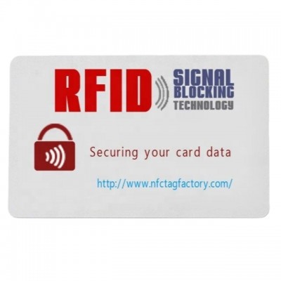 CXJ Supply High Quality NFC Contactless Card Shield Block Rfid Chip Credit Card